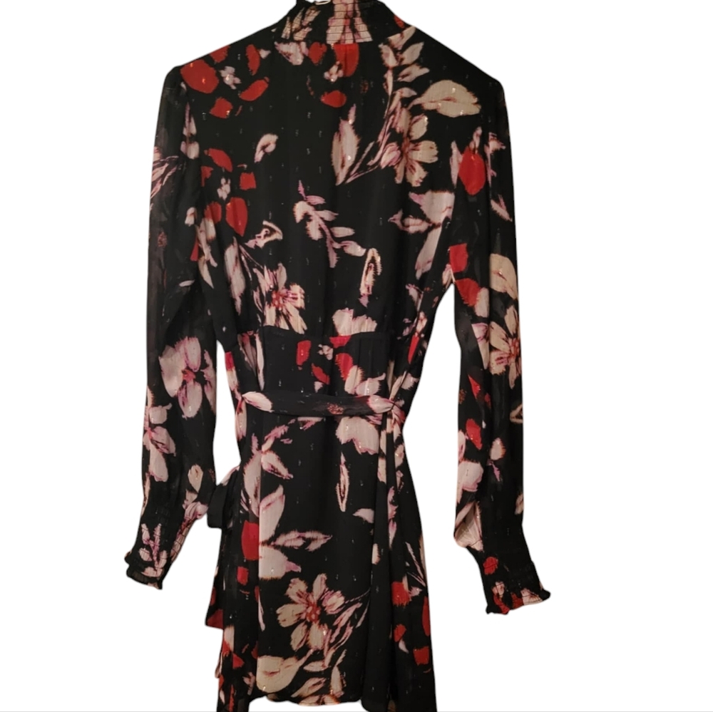SANCTUARY NWT WOMENS S KNEE LENGTH LONG SKEEVE DRESS HIGH COLLAR VICTORI…